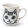 MIYA Company Mug Cat Face Sketch