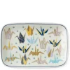Outlet MIYA Company Origami Cranes 6.5" X 4.25" Plate - Blue
