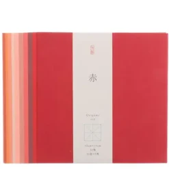 Best MIYA Company Origami Paper Washi 10-Shades Of Red 6"