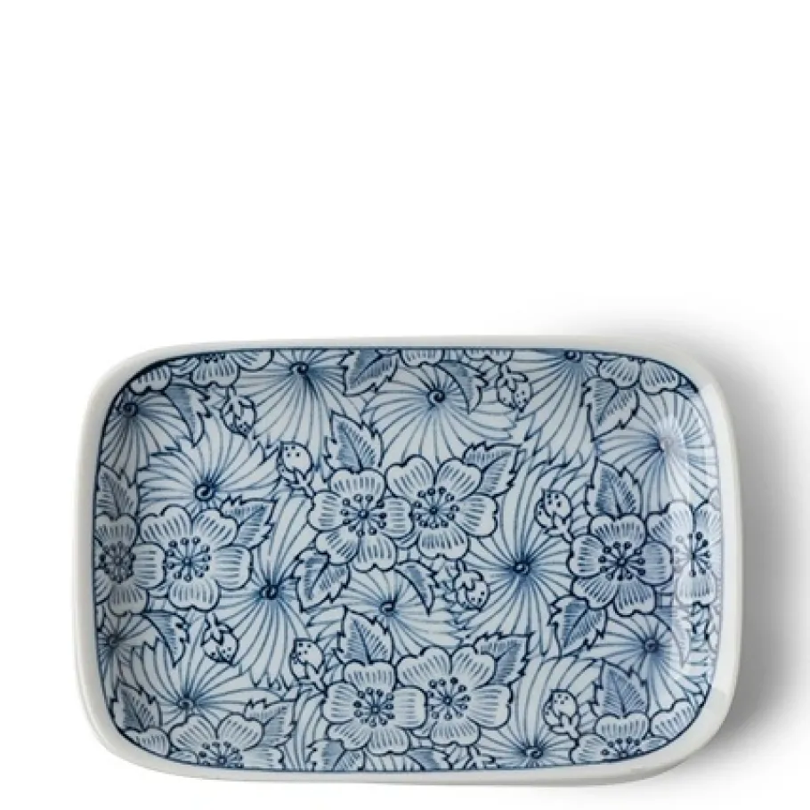 Online MIYA Company Plate 6.5" X 4.25" Garden Bloom