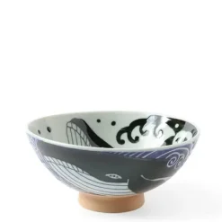 Online MIYA Company Rice Bowl Blue Whale Waves (Xl) 5-3/4"