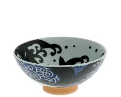 Online MIYA Company Rice Bowl Blue Whale Waves (Xl) 5-3/4