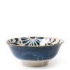 Outlet MIYA Company Rustic Blue Floral Noodle Bowl
