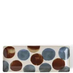 Clearance MIYA Company Rustic Dots Rectangle Plate