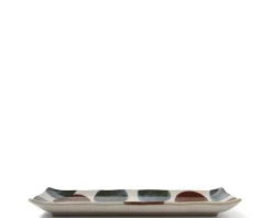 Clearance MIYA Company Rustic Dots Rectangle Plate