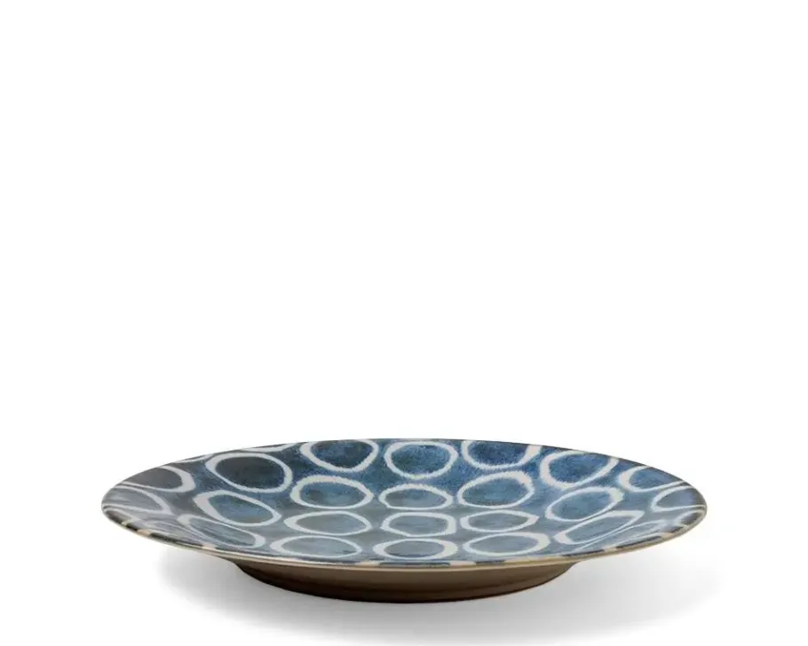 Outlet MIYA Company Rustic White Circles 11" Plate