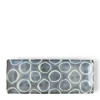 Best MIYA Company Rustic White Circles Rectangle Plate