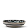 Discount MIYA Company Rustic White Circles 7.75" Shallow Bowl