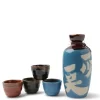 Clearance MIYA Company Sake Set Turquoise Issho Issho
