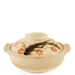 Hot MIYA Company Sakura Donabe Casserole, 32 Oz.