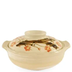 New MIYA Company Sakura Donabe Casserole, 64 Oz.
