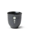 Outlet MIYA Company Satin Black White Dots Teacup