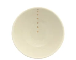 New MIYA Company Satin White Dots 7-1/4
