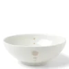 Sale MIYA Company Satin White Dots 8-3/8" Bowl