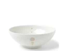 Sale MIYA Company Satin White Dots 8-3/8" Bowl