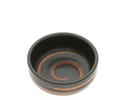 Sale MIYA Company Sauce Dish Black Caramel Swirl