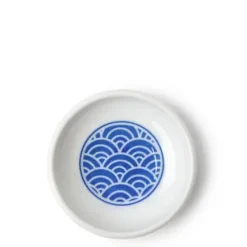 Sale MIYA Company Sauce Dish 3-1/4" Blue Waves Mon