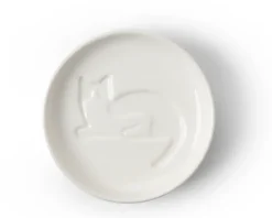 Best MIYA Company Sauce Dish Cat Laying Down