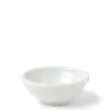 New MIYA Company Sauce Dish Chinmi White + Blue Swirl