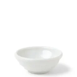 New MIYA Company Sauce Dish Chinmi White + Blue Swirl