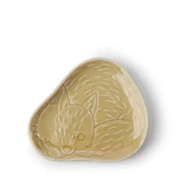 New MIYA Company Sauce Dish Fox Yellow