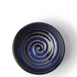 Best MIYA Company Sauce Dish Lapis Crystalline Swirl