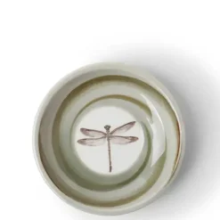 Hot MIYA Company Sauce Dish 3-3/4" Spiral Dragonfly
