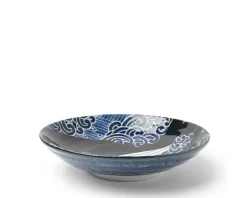 Online MIYA Company Shallow Bowl Blue Whale Waves 8-1/2