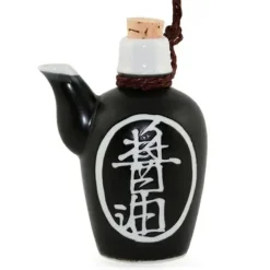 MIYA Company Shoyu 8 Oz. Sauce Pot With Cork - Black