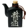 Clearance MIYA Company Shoyu 6 Oz. Sauce Pot With Cork - Black Matte