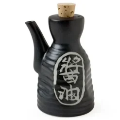 Outlet MIYA Company Shoyu 6 Oz. Sauce Pot With Cork - Black