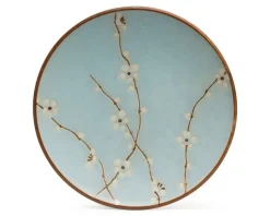 MIYA Company Spring Blossoms 9" Round Plate