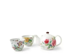 Best MIYA Company Spring Floral Tea Set