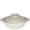 Clearance MIYA Company Sumi Kannyu White Donabe Casserole, 34 Oz.