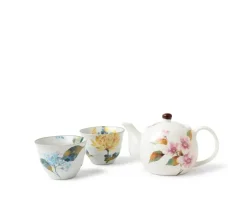 MIYA Company Summer Floral Tea Set