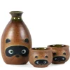 Outlet MIYA Company Tanuki Raccoon Sake Set