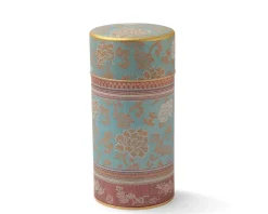 Outlet MIYA Company Tea Canister Brocade Peony Blue