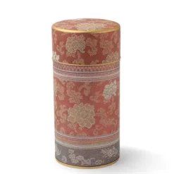 Hot MIYA Company Tea Canister Brocade Peony Red