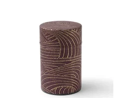 Discount MIYA Company Tea Canister Purple/Gold Swirl