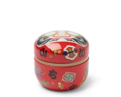 New MIYA Company Tea Canister Red Daruma 