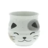 New MIYA Company Teacup White Calico Cat