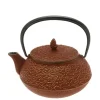 Discount MIYA Company Teapot Cast Iron Gold Cranberry Pine Needles