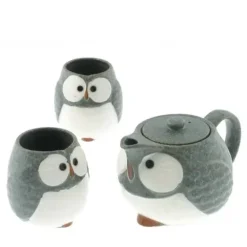 Outlet MIYA Company Tea Set Owl Blue