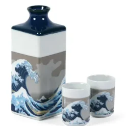 Hot MIYA Company The Great Wave Sake Set