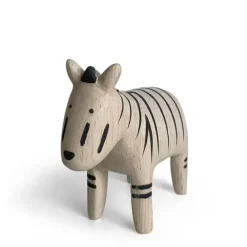Clearance MIYA Company T-Lab Wooden Animal - Zebra
