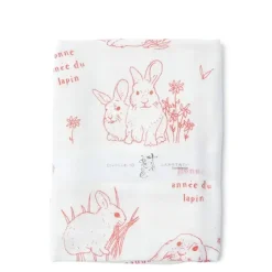 Sale MIYA Company Towel Red Rabbits
