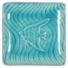 MIYA Company Turquoise Blue Fish 4.5" Sq. Plate