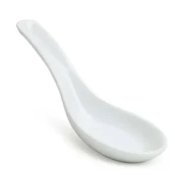 Best MIYA Company White Porcelain Soup Spoon