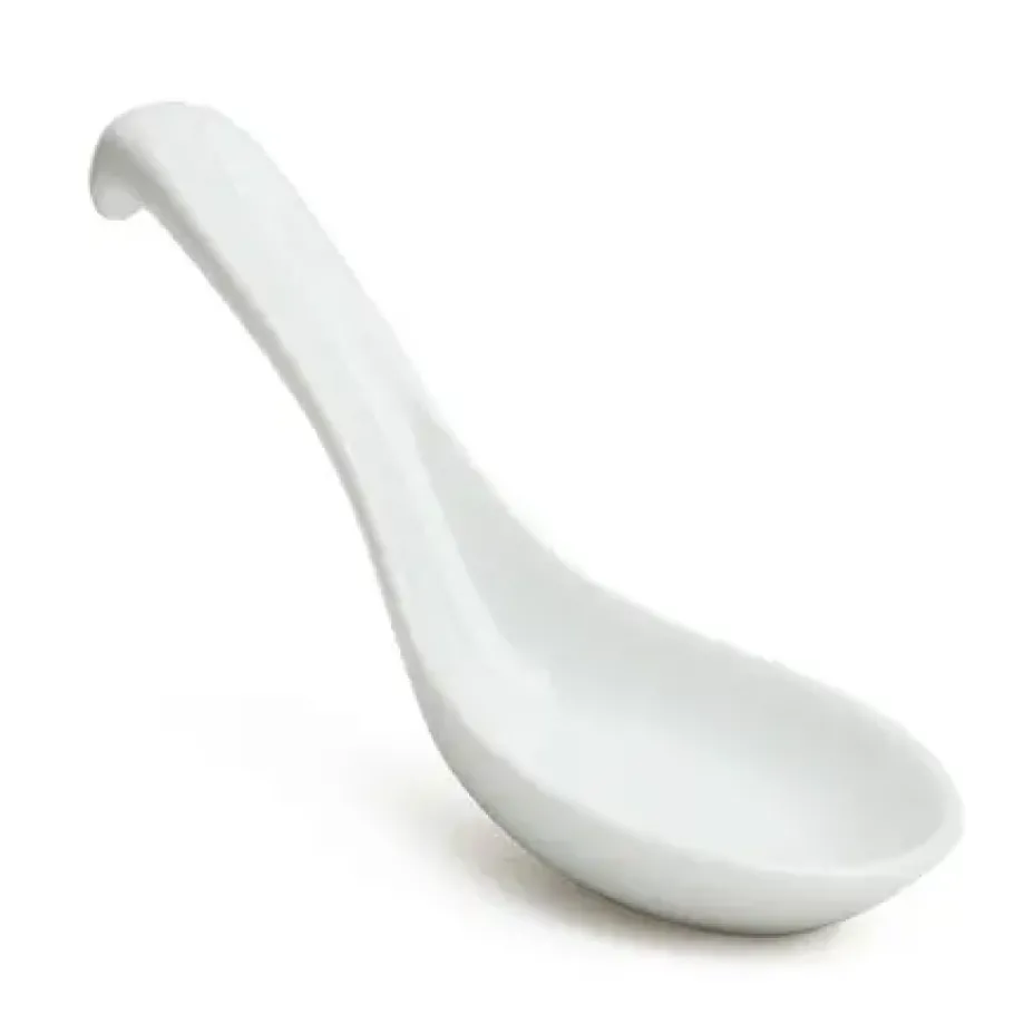 Outlet MIYA Company White Porcelain Soup Spoon With Stopper