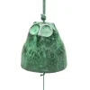 MIYA Company Wind Chime Owl Green 1-7/8"